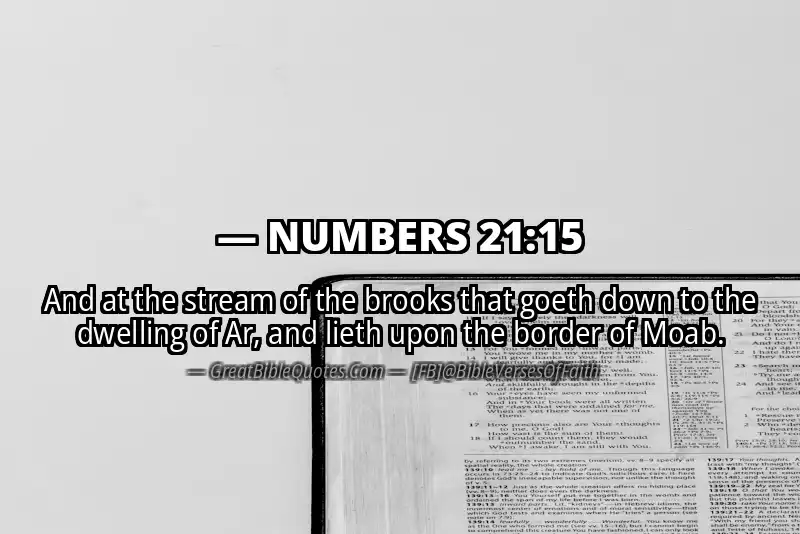 NUMBERS 21:15 Verse