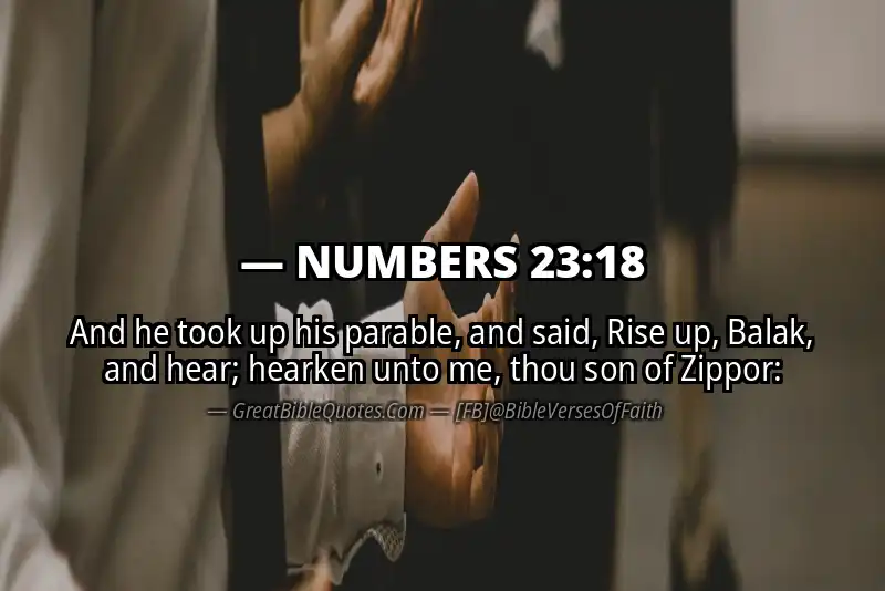 NUMBERS 23:18 Verse