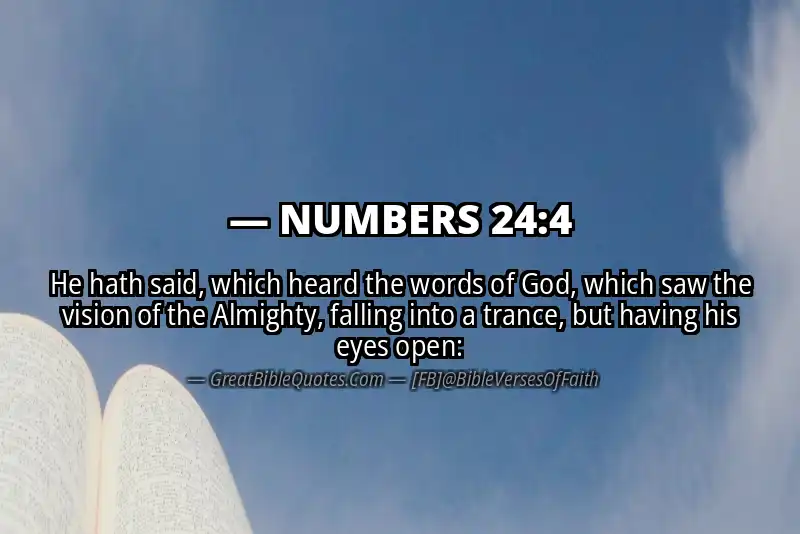 NUMBERS 24:4 Verse Image