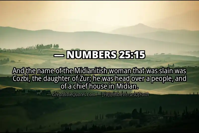 NUMBERS 25:15 Verse