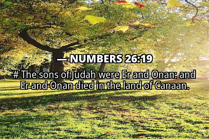 NUMBERS 26:19 Verse
