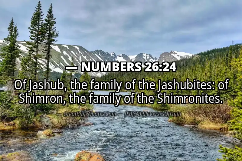 NUMBERS 26:24 Verse Image