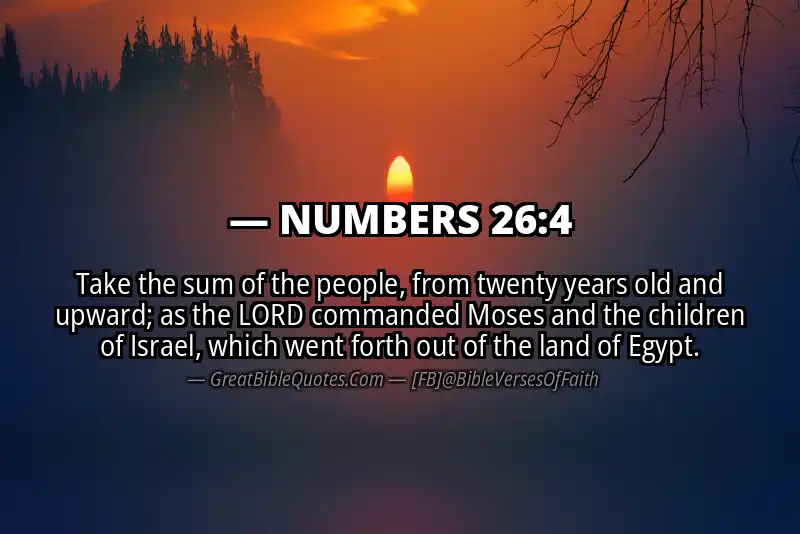 NUMBERS 26:4 Verse