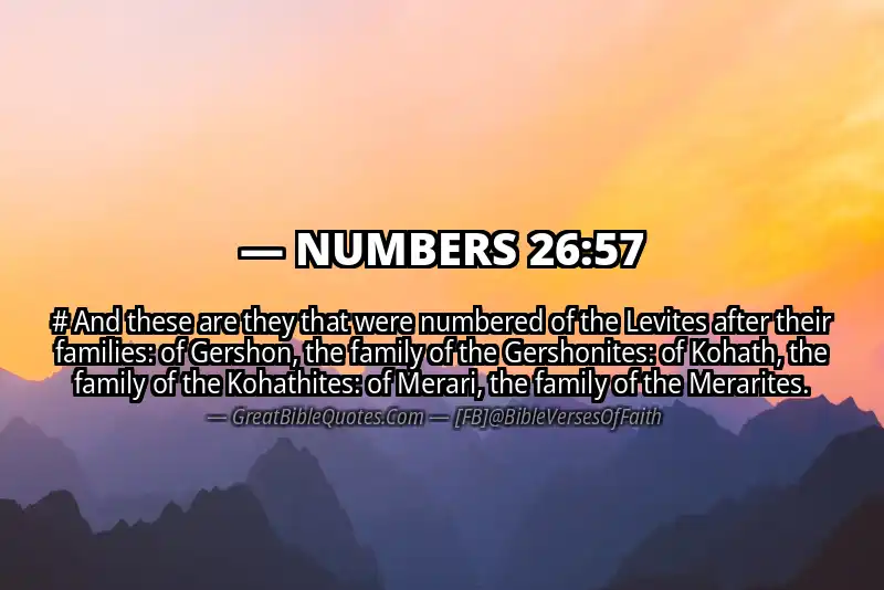 NUMBERS 26:57 Verse