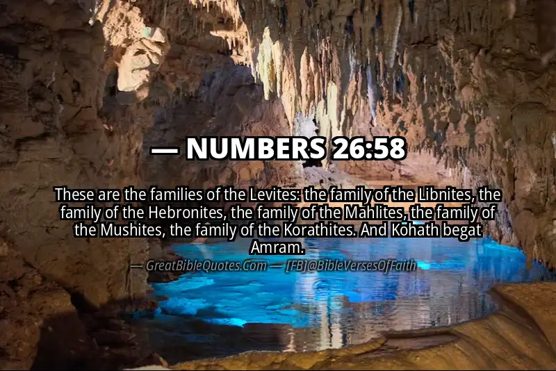 NUMBERS 26:58 Verse