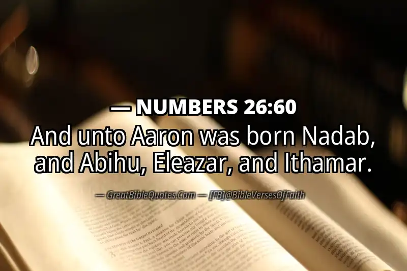 NUMBERS 26:60 Verse