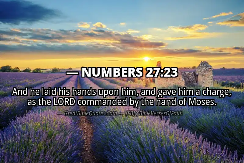 NUMBERS 27:23 Verse