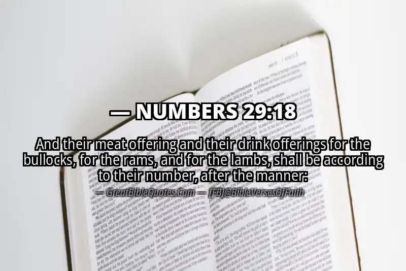 NUMBERS 29:18 Verse