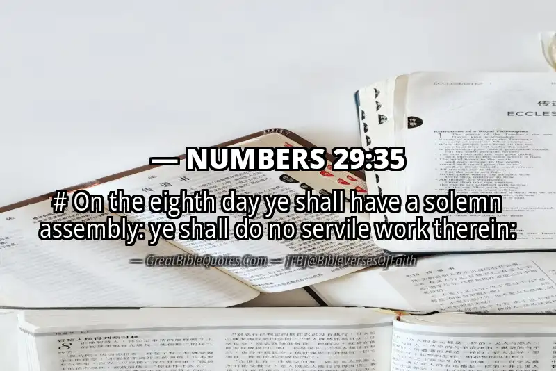 NUMBERS 29:35 Verse
