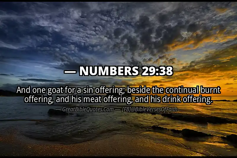 NUMBERS 29:38 Verse Image