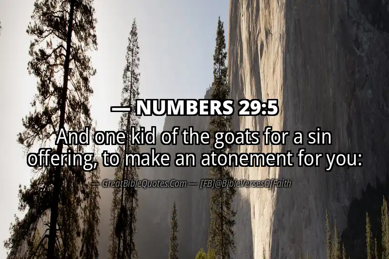 NUMBERS 29:5 Verse