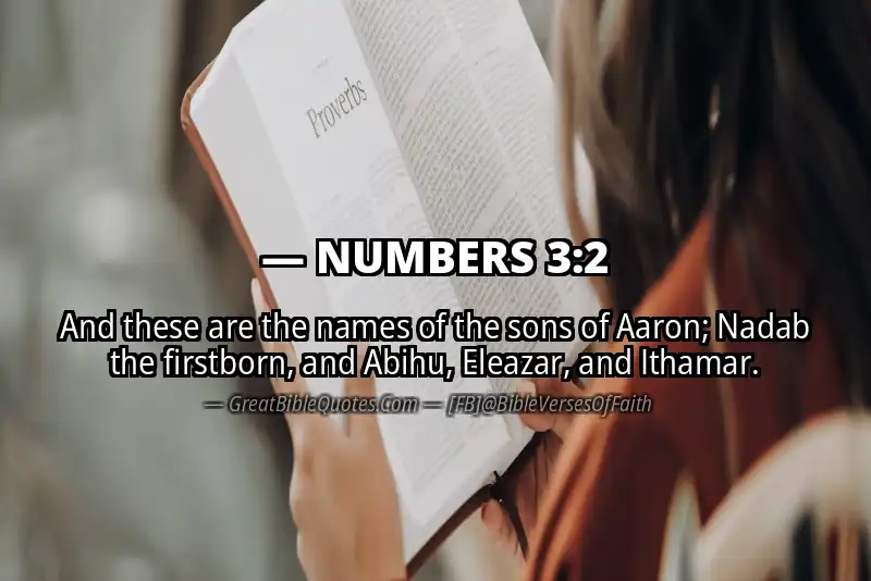 NUMBERS 3:2 Verse