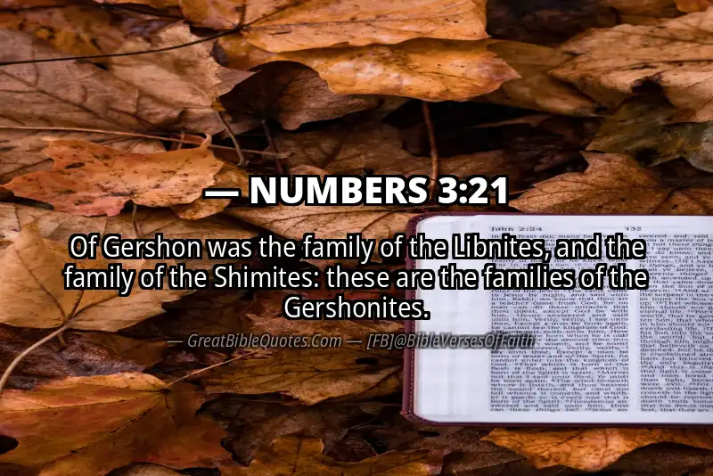 NUMBERS 3:21 Verse Image