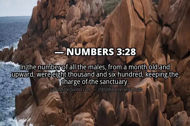 NUMBERS 3:28 Verse