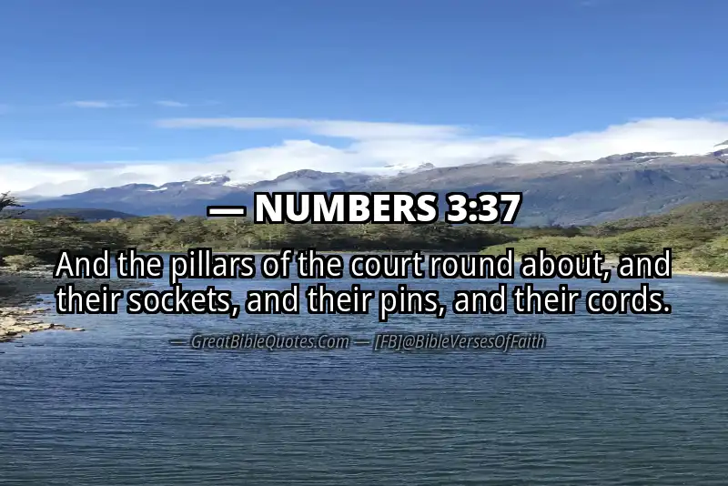 NUMBERS 3:37 Verse Image