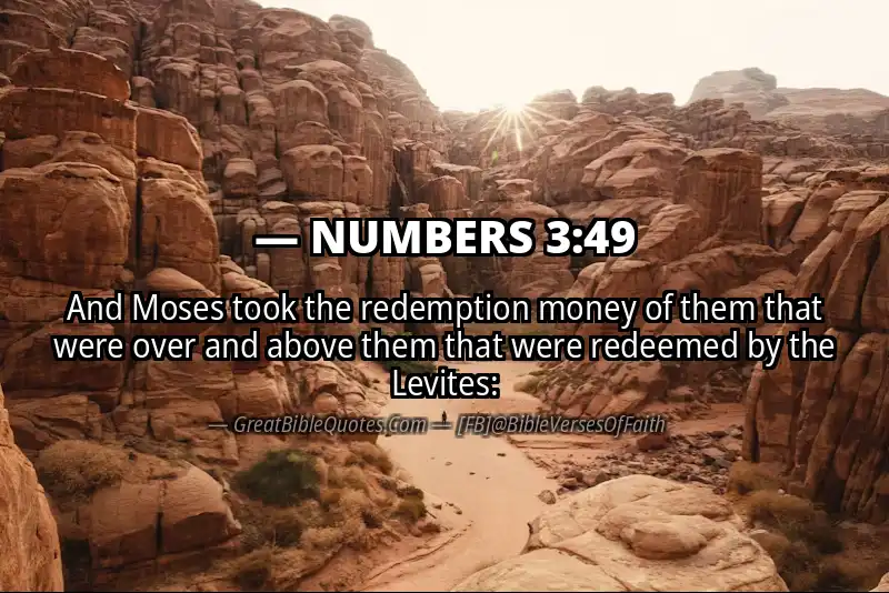 NUMBERS 3:49 Verse Image