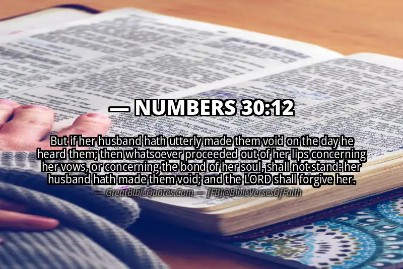 NUMBERS 30:12 Verse
