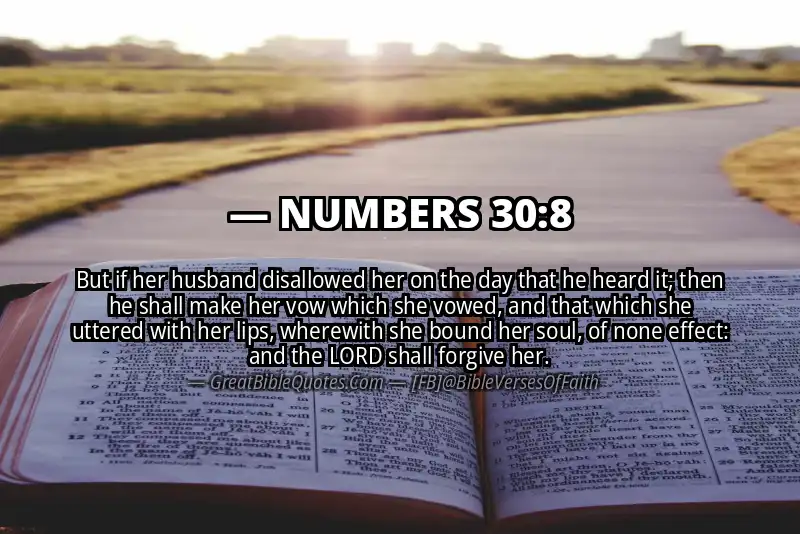 NUMBERS 30:8 Verse Image