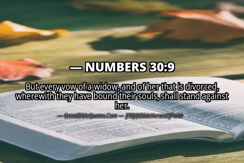 NUMBERS 30:9 Verse Image
