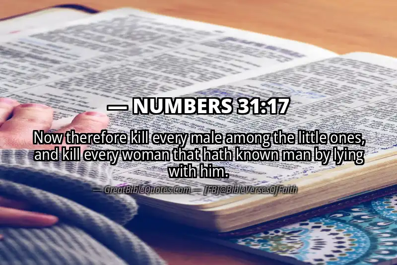 NUMBERS 31:17 Verse