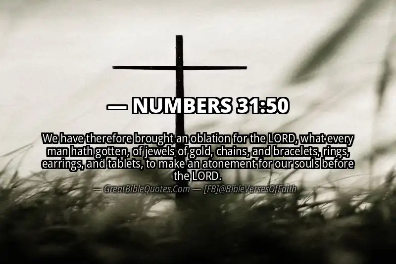 NUMBERS 31:50 Verse
