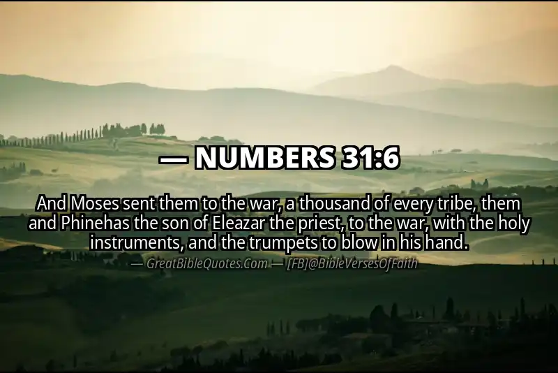 NUMBERS 31:6 Verse