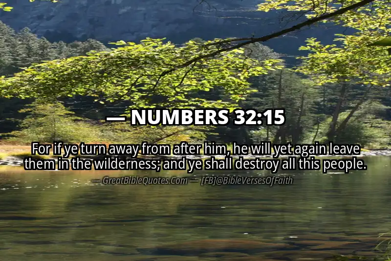 NUMBERS 32:15 Verse