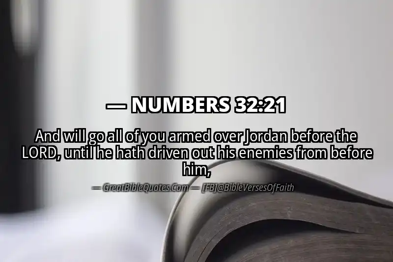 NUMBERS 32:21 Verse