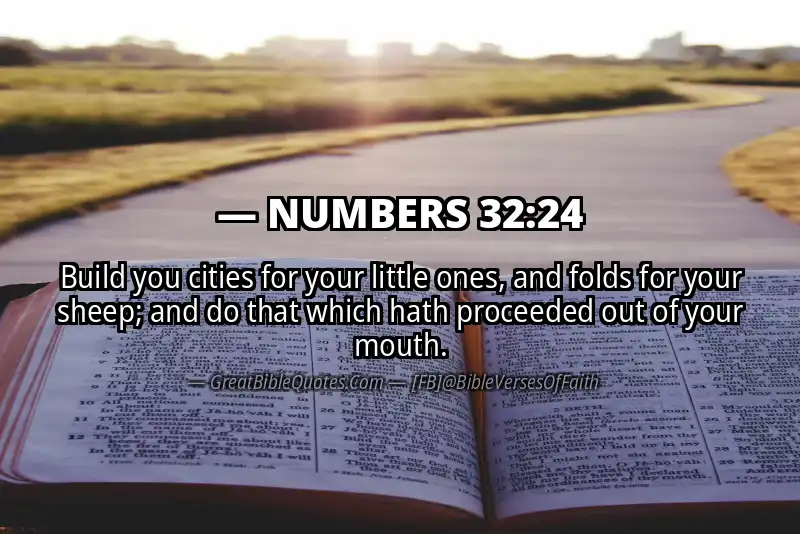 NUMBERS 32:24 Verse