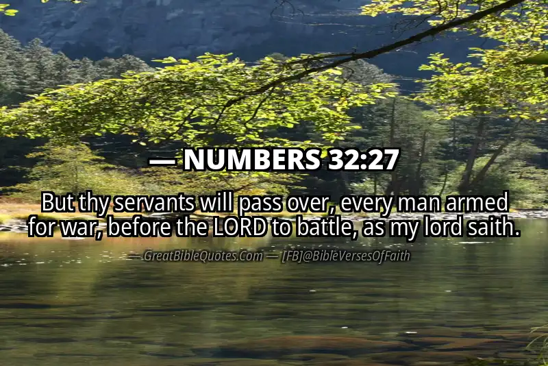 NUMBERS 32:27 Verse