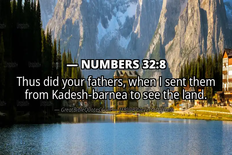 NUMBERS 32:8 Verse