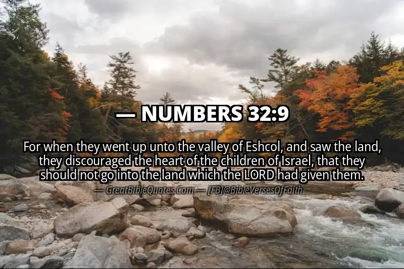 NUMBERS 32:9 Verse