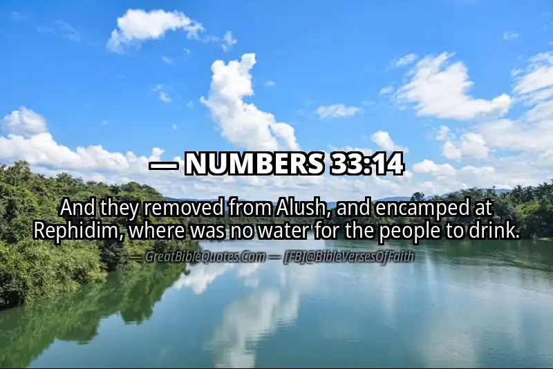 NUMBERS 33:14 Verse