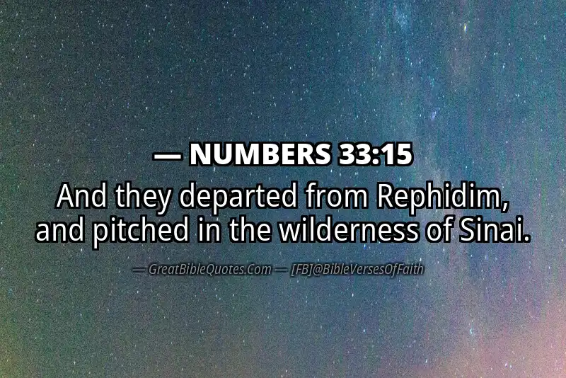 NUMBERS 33:15 Verse