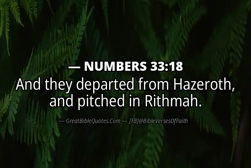 NUMBERS 33:18 Verse