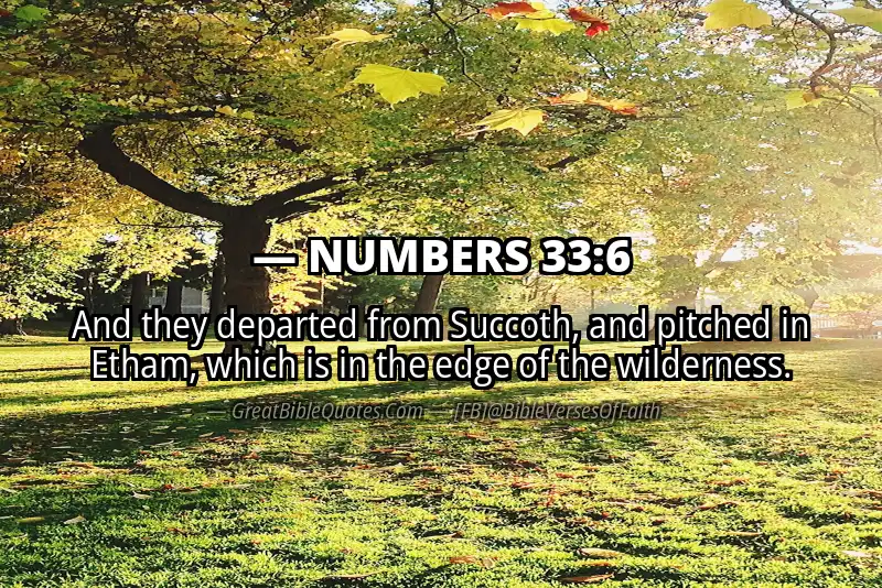 NUMBERS 33:6 Verse
