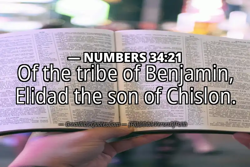 NUMBERS 34:21 Verse