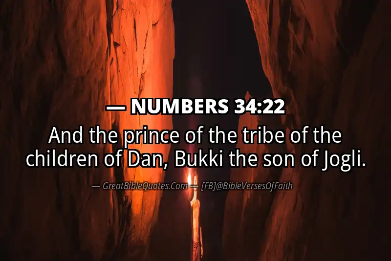 NUMBERS 34:22 Verse