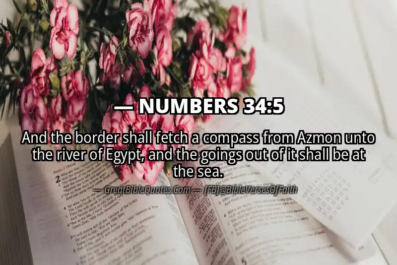 NUMBERS 34:5 Verse