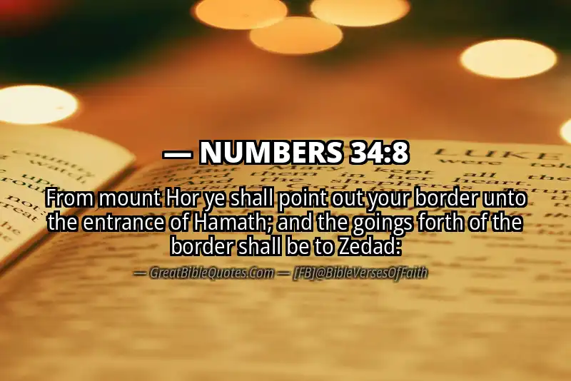 NUMBERS 34:8 Verse