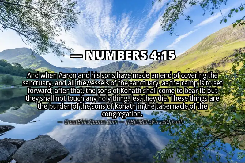 NUMBERS 4:15 Verse