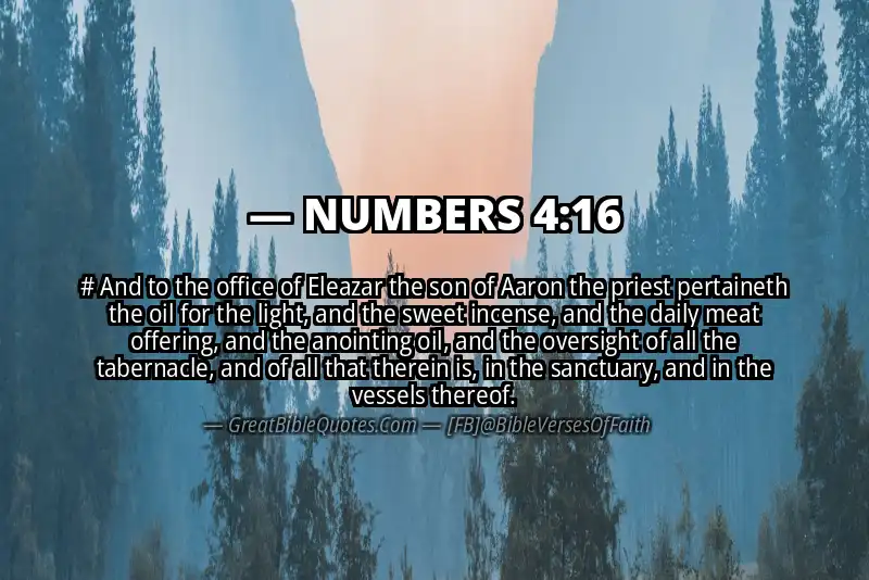 NUMBERS 4:16 Verse
