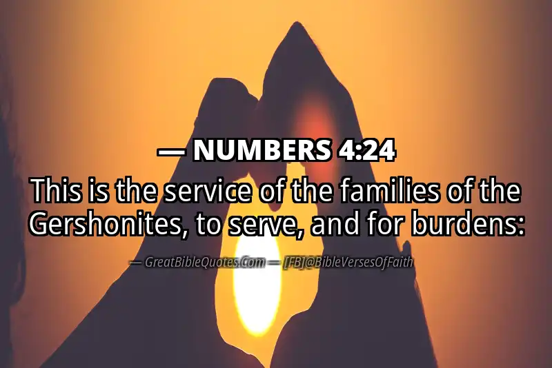 NUMBERS 4:24 Verse Image