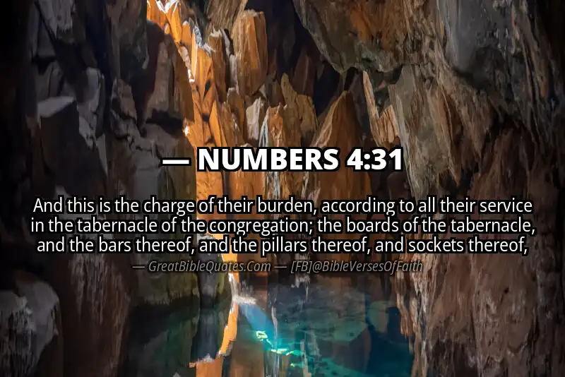 NUMBERS 4:31 Verse