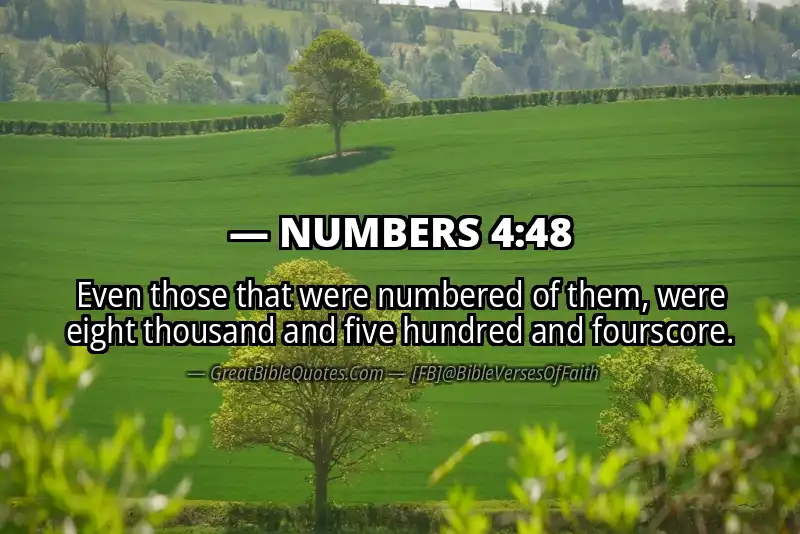 NUMBERS 4:48 Verse