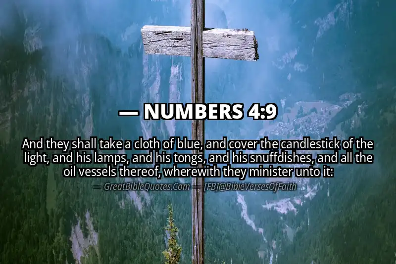 NUMBERS 4:9 Verse