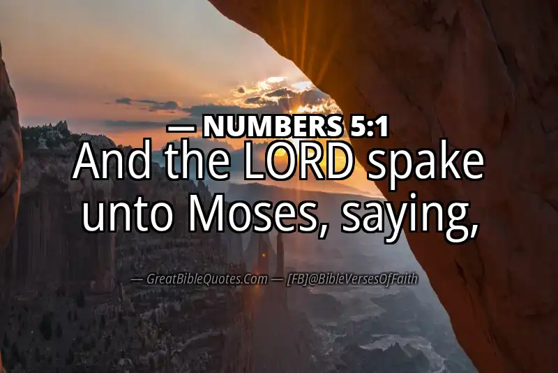 NUMBERS 5:1 Verse