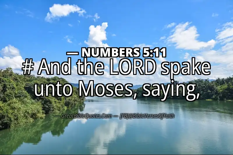 NUMBERS 5:11 Verse