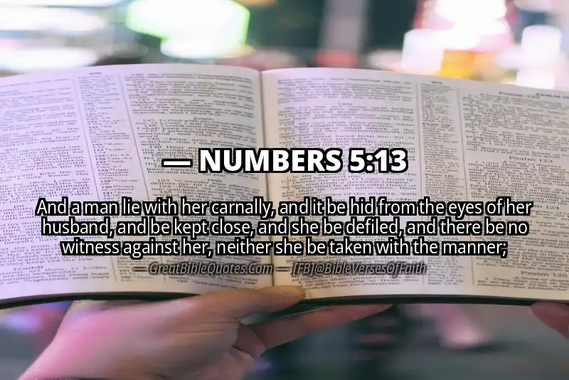 NUMBERS 5:13 Verse