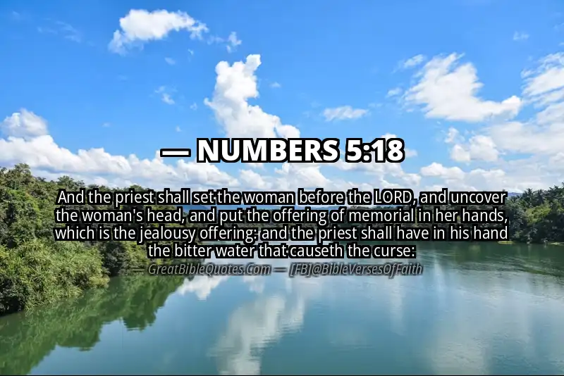 NUMBERS 5:18 Verse